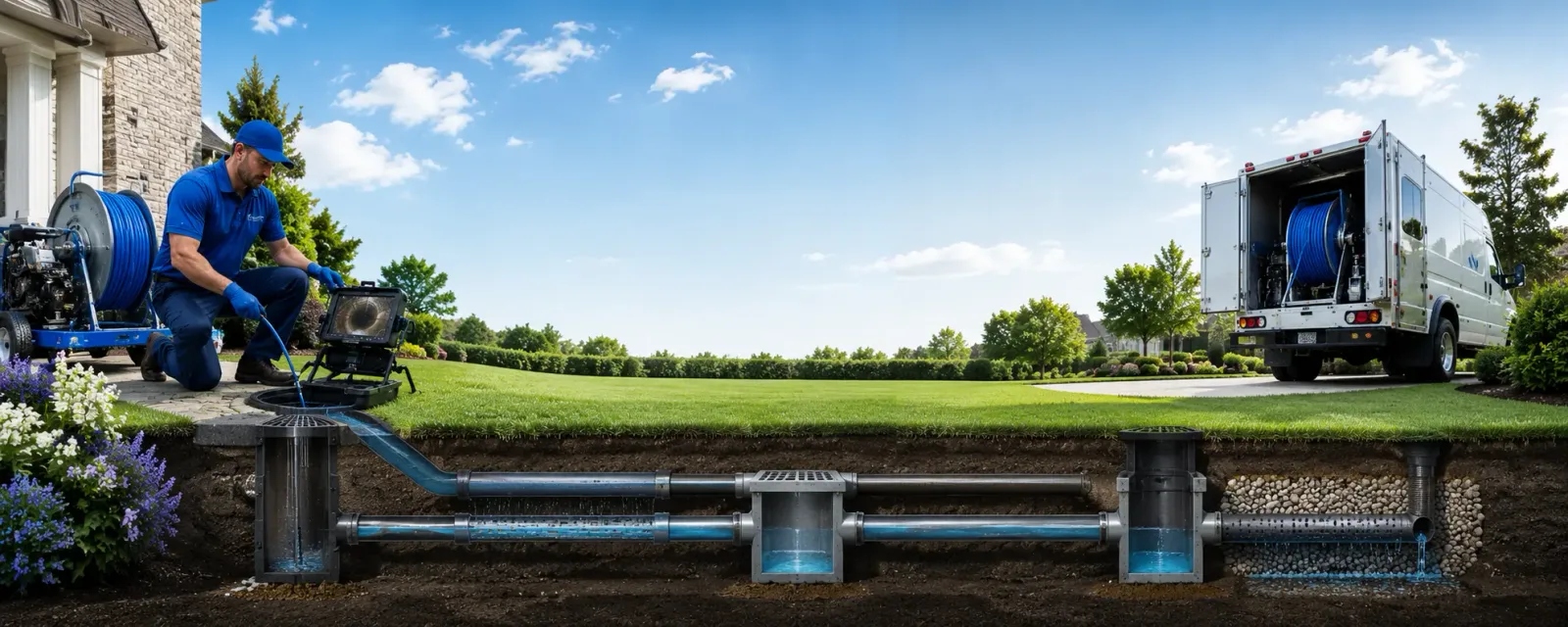 Outdoor drain cleaning information for French Lick, IN